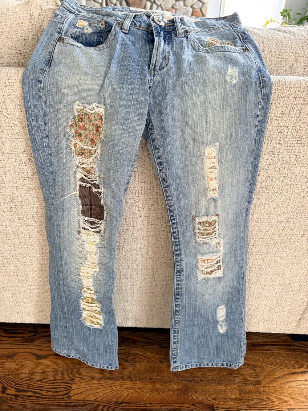 Patchwork jeans size 5